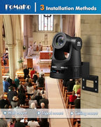 FoMaKo K630N 4K NDI PTZ Camera and Mixer Switcher Bundle