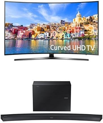 Samsung UN55KU7500 55" Curved TV Soundbar Combo