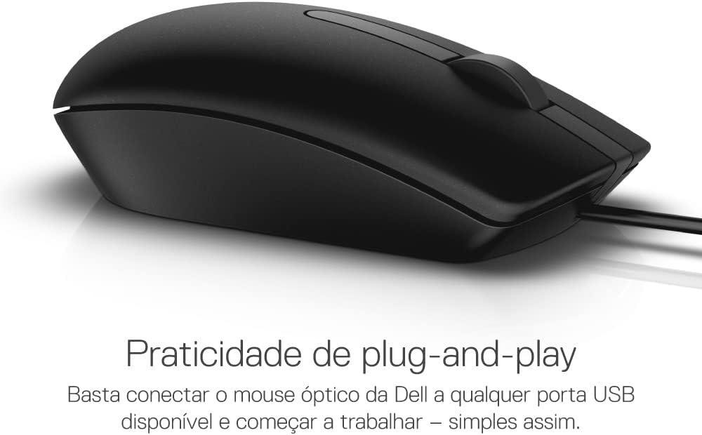 Dell MS116-BK USB Optical Mouse - Black