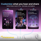 MAONO G3 Dual-USB Gaming Audio Mixer with XLR Input