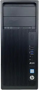 HP Intel Xeon Renewed Z240 Tower Workstation E3-1280 v5 64GB 250GB SSD
