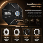 GODOX EazyFlow 60cm Octagonal Bowens-Mount Softbox