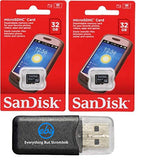 SanDisk 32G_TF MicroSD Card 2-Pack + Card Reader