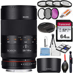 Rokinon 100M-E 100mm f/2.8 Macro Lens Sony E-Mount Bundle