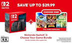 Nintendo Switch 2 Console With Choice of Digital Game Bundle