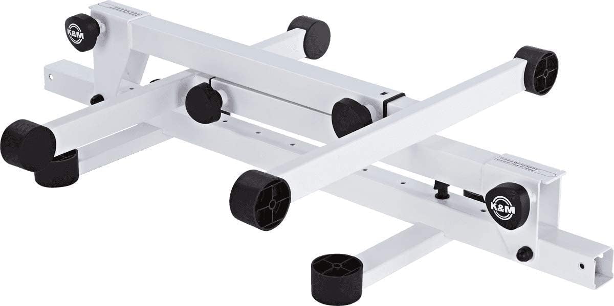K&M 18820.019.76 Omega Pro White Keyboard Table Stand