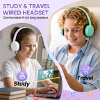 Wensdo Wired On-Ear Classroom Headphones, 40-Pack
