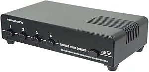 Monoprice 109995 4-Channel Speaker Selector Audio Distribution