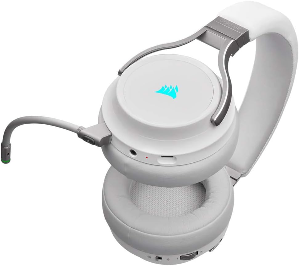 Corsair CA-9011186-NA Virtuoso RGB Wireless Gaming Headset White
