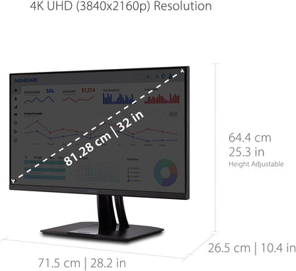 ViewSonic VP3256-4K 32-Inch UHD IPS Monitor