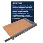 Westcott 15108 Trim Air Wood Guillotine Paper Trimmer