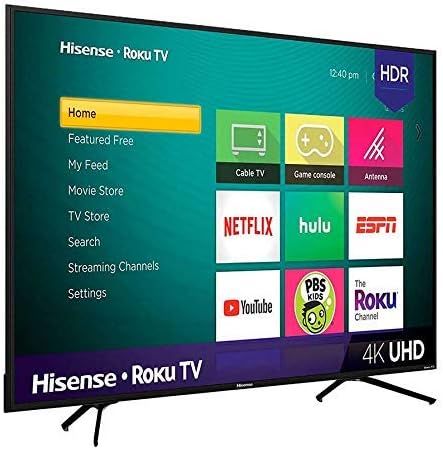 Hisense R6 Series 50R6040G Roku 4K Smart TV Renewed