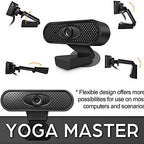 DDYYDS 1080p Plug-and-Play Webcam with Noise-Cancelling Mic