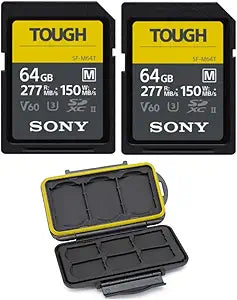 Sony SFM64TT1_K2 64GB Tough SD Card 2-Pack - High-Speed
