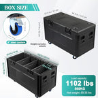 SUPVOX Rolling Road Case with 360° Wheels and Waterproof Trunk