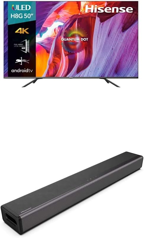 Hisense H8 Quantum 50H8G 50-Inch 4K ULED Android Smart TV
