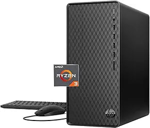 HP Desktop AMD Ryzen 3 5300G PC Bundle