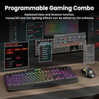 Redragon S101M-KS Tri-Mode Wireless Gaming Keyboard and Mouse Combo