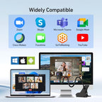 Uyissykia 4K Center-Screen Autofocus Webcam with Microphone