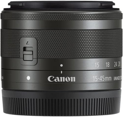 Canon 0572C002 EF-M 15-45mm STM Lens Kit (Renewed)