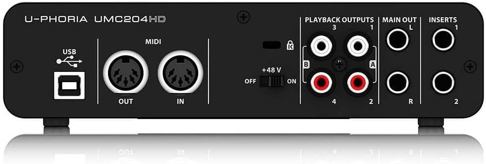 Behringer UMC204HD U-Phoria USB Audio MIDI Interface