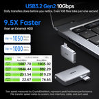 SSK 512GB Portable USB-C SSD with Direct-Plug Design