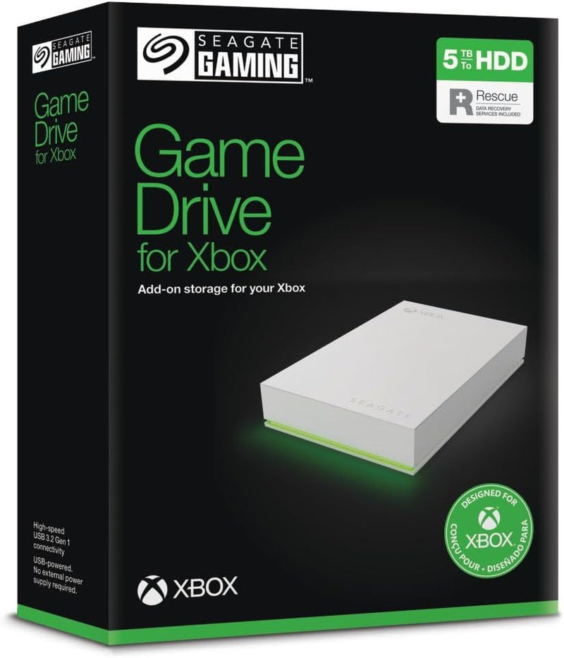Seagate STKX5000100 Game Drive 5TB External Hard Drive for Xbox — main product image