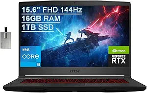 MSI GF65 15.6" 144Hz i5 RTX 3060 16GB 1TB SSD Laptop