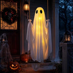 Ruivata 5FT Hanging Swinging Ghost Halloween Yard Decoration