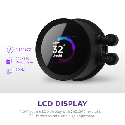 NZXT RL-KN240-B1 Kraken 240mm AIO Liquid Cooler
