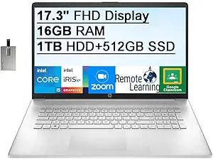 HP 17.3" FHD Laptop Intel i5 1155G7 16GB RAM
