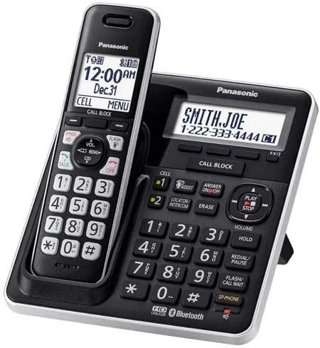 Panasonic KX-TG985SK 5-Handset Bluetooth Talking Caller ID Phone