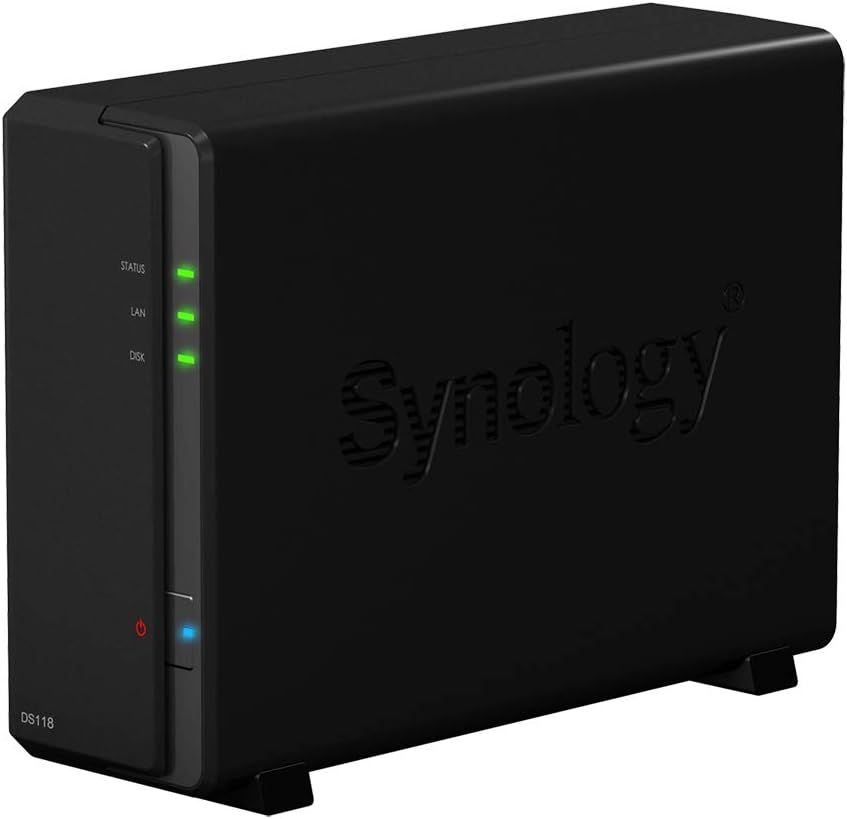 Synology DS118 4TB NAS RTD1296 1.4GHz 1GB RAM