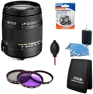 Sigma LYSB008DGNVLS-CMPTRACCS 18-250mm Canon Lens Bundle