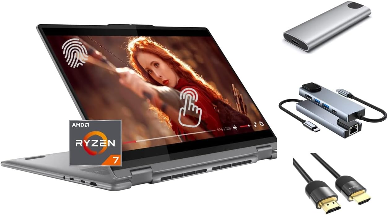 Lenovo Yoga 7 Ryzen 7 2-in-1 Touchscreen Laptop