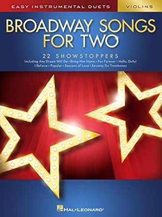 Hal Leonard Corporation Broadway Songs Violin Duets