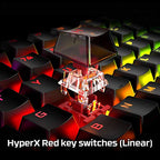 HyperX HX-KB6RDX-US-cr Alloy Origins Mechanical Keyboard - Renewed