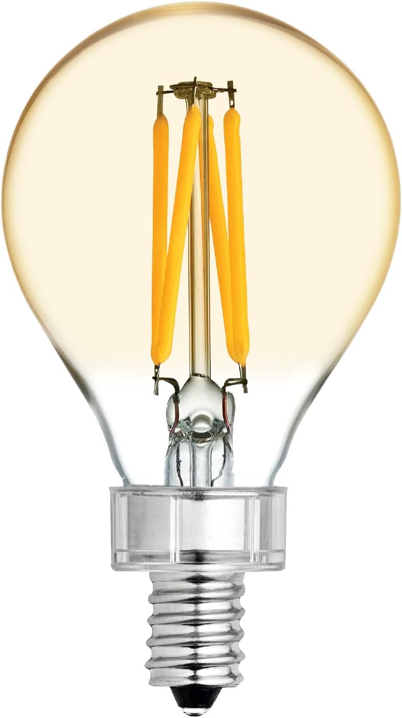 GE 36555 Vintage LED Edison A15 Bulb 2-Pack