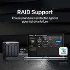 QNAP TR-004 4-Bay USB-C DAS Hardware RAID (Diskless)