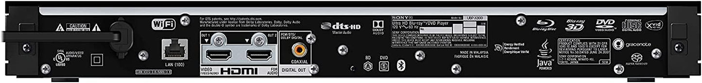 Sony X800 Region Free 4K Blu Ray Player HDMI