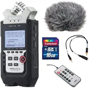 Zoom H4n Pro 4-Channel Handy Recorder Bundle Renewed