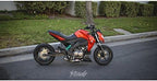Chimera Stretch Blocks Adjustable Kawasaki Z125 Pro - Black