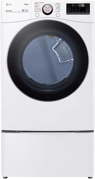 LG DLGX4001W 7.4 Cu. Ft. Smart Gas Dryer TurboSteam