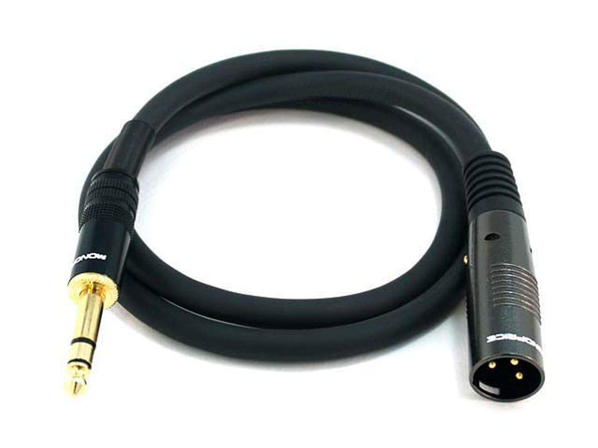 Monoprice 104760 XLR to 1/4" TRS Cable 3ft