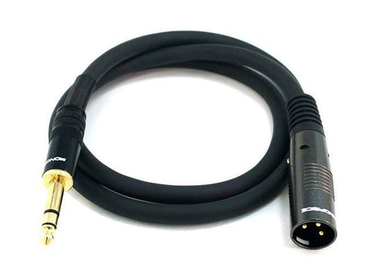 Monoprice 104760 XLR to 1/4" TRS Cable 3ft