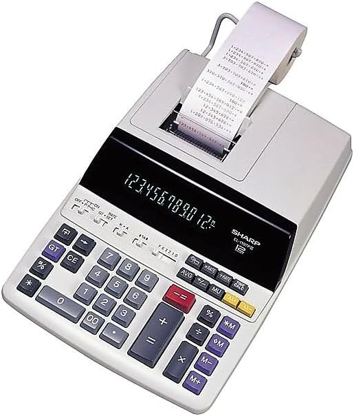 Sharp EL-1197p III Two-Color Printing Desktop Calculator