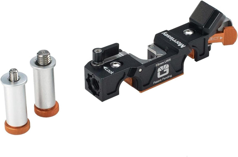 Bright Tangerine Lens Support 15mm LWS with Posts — main product image