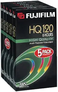 Fujifilm HQ T-120 Video Cassette 5-Pack