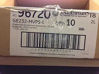 GE 96720 GE232-MVPS-L 2L Program Start Small Can Ballasts 10-Pack
