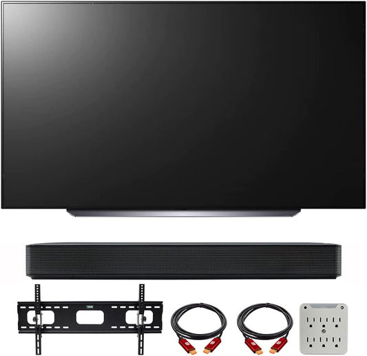 LG E28LGOLED83C1PUA 83" 4K OLED TV Soundbar Bundle